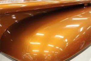 Orange Copper DIY Paint Colors on Hood.