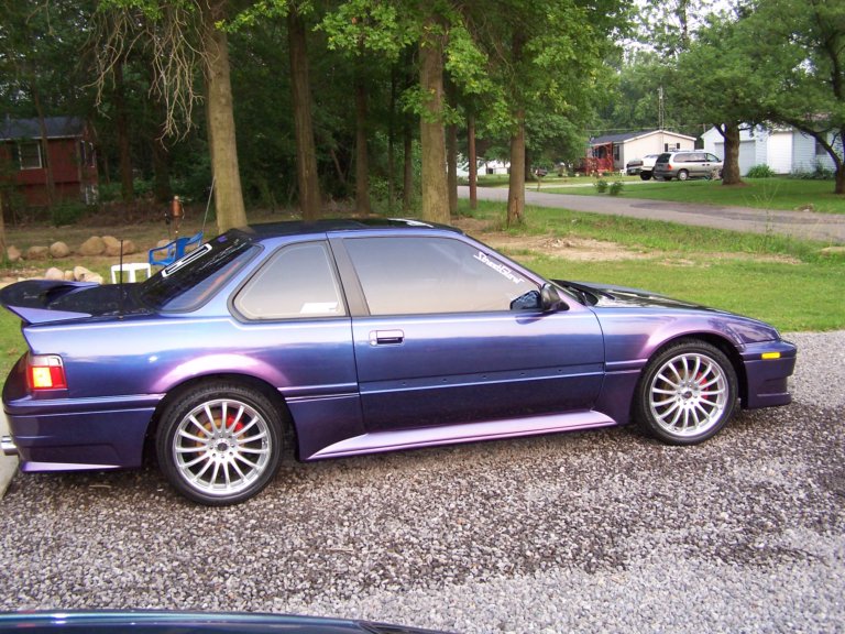 This Honda was painted using our Blue Purple flip paint Colorshift Pearl  pigment.