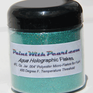 Aqua Blue Holographic Metal Flake