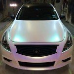 Ghost Colorshift Pearl  on White infinity. 4759RBP Red Blue Purple