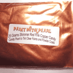 25 gram bag of Shimmer Red-Pink Candy Pearl