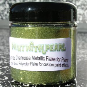 Chartreuse Metal Flake - Solvent Resistant Flakes for Paint