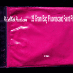 25 Gram Bag Pink Neon Glow Paint Pigment