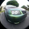 Jetta painted by Dr. Dipped With our Green Gold Indigo ColorShift Pearls