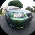 Jetta painted by Dr. Dipped With our Green Gold Indigo ColorShift Pearls