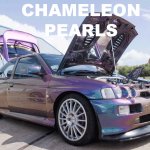 ColorShift Pearls in every multi-color option here. Works in paint, powder coat, even nail polish and shoe polish. Try our Chameleon Colors!
