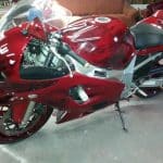 Ruby Red DIY Paint Colors painted on a user's bike.