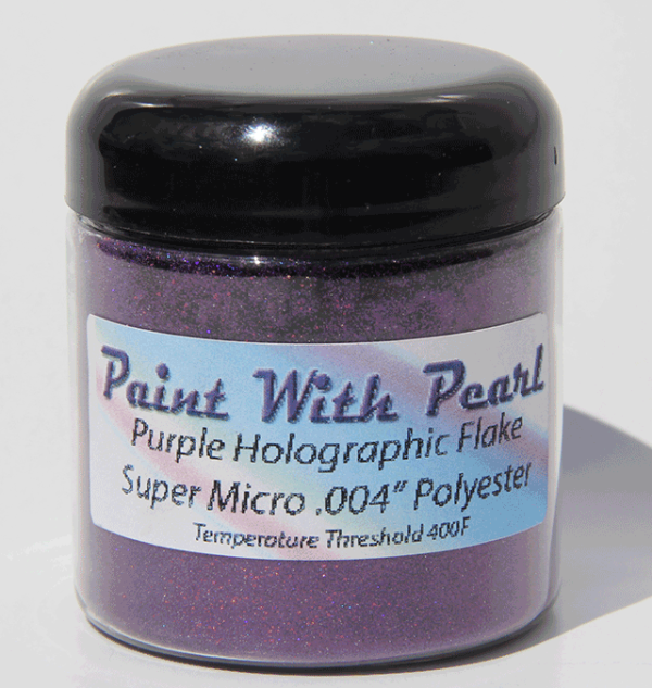 4 oz Jar Purple Holographic Metal Flake