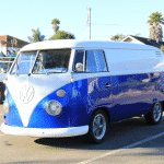 Royal Blue DIY Paint Colors VW Micro Bus Van.
