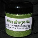 LIme Gold Metal Flake (Limetreuse) Jar.