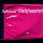 25 Gram Bag Pink Neon Glow Paint Pigment