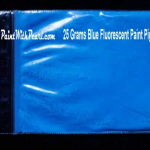 Blue Fluorescent paint pigment - blue neon glow.