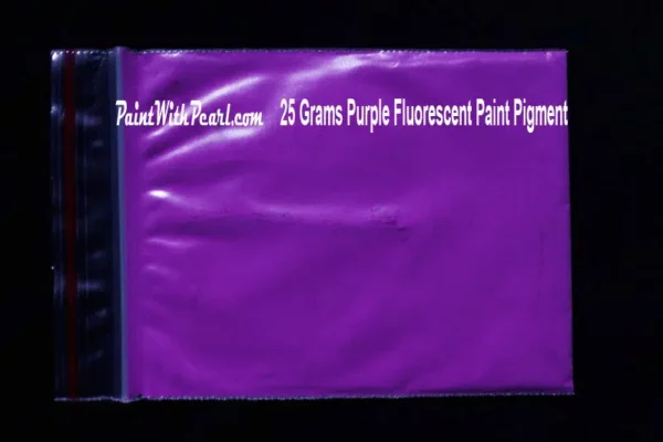 Purple Neon Glow - Purple Fluorescent Paint Pigment.