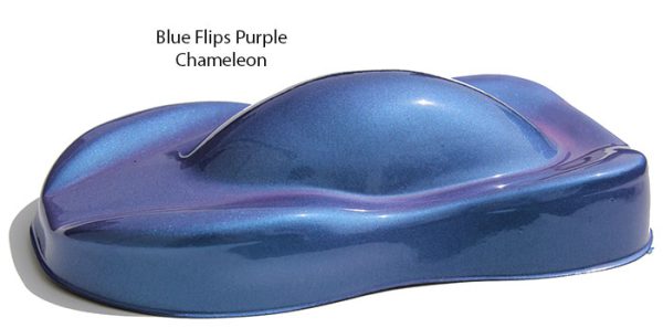 Blue Purple Flip Paint ColorShift Pearls flip two colors and cost less.