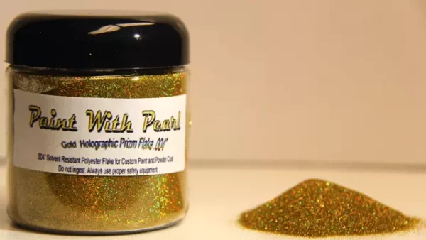 Gold Holographic metal flakes