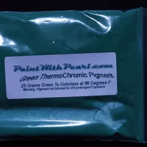 Green Thermochromic paint pigment.