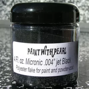 Jet Black Metal Flake jar.