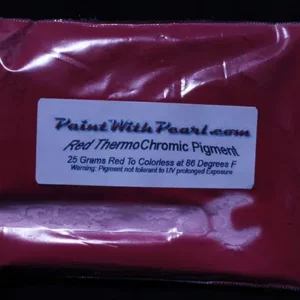 Red Thermochromic paint pigment.