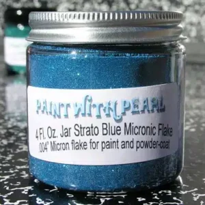 Strato Blue Metal Flake jar.