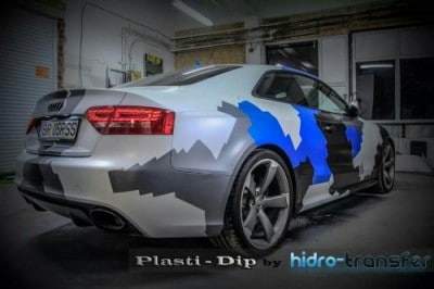 Blue Shimmer Ghost Pearl in matte coating. You can see the Blue in the corner reflection.