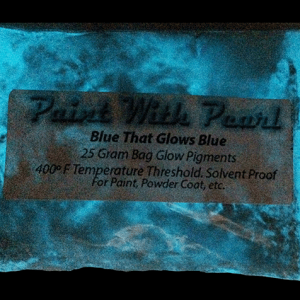 Blue to Blue Glow In The Dark Paint Pigments - Long Lasting Glow