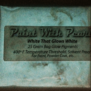 White to White Glow In The Dark Paint Pigments - Long Lasting Glow