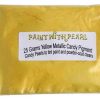 25 Gram Bag of Yellow Metallic Candy Paint Pearls.